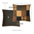 thumbnail image 3 of VHC Brands Patriotic Patch Quilted Pillow 16x16, 3 of 5