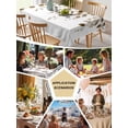 thumbnail image 5 of Brown Eucalyptus Leaves Table Cloth, Summer Watercolor Leaf Waterproof Tablecloth for Rectangle Tables, Reusable Washable Fabric Table Cover for Restaurant Kitchen Dining Tables 52"x70", 5 of 6
