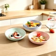 thumbnail image 7 of Deep Dinner Plates, 5.9"×1.4" Lightweight Dinner Dish, Round Serving Plates, Shallow Dinner Bowls, Plastic Plates Microwave and Dishwasher Safe, Multipurpose Plates for Daily Use, Purple, 7 of 7
