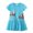 Z04 Sky Blue, variant on Girl Princess Dress Summer New Children's 2 To 7 Years Girls Short Sleeved Dress Bunny Dress For Casual Skirt Size 4T