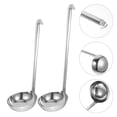 thumbnail image 4 of 2 cucharones para salsa de acero inoxidable, cucharones para servir sopa, cucharones pequeños para salsa, 4 of 8