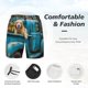 thumbnail image 3 of Fotbe Vintage Pickup Sunflower Dog Traje de Baño para Hombre – Shorts de Natación de Secado Rápido con Forro y Bolsillos-Small, 3 of 6