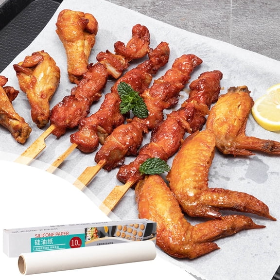 Food Grade Silicone Coated Baking Parchment Paper Roll High Heat Non-Stick Oven Safe Kitchen Cooking Sheet