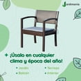 thumbnail image 4 of Silla de Jardín Jardimanía, Tipo Rattan Plástico, Individual, Cómoda y Resistente, Incluye Cojín chocolate Estandar, 4 of 8