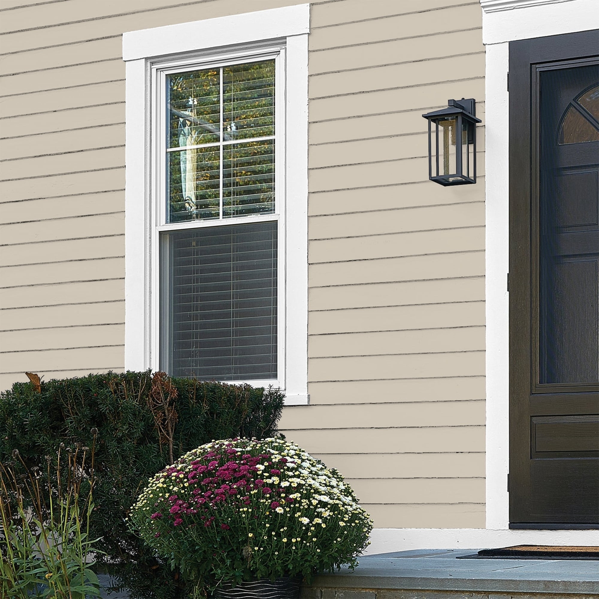 Glidden HEP Synchronicity / Gray Flat Exterior Paint with Primer, 1 Gallon