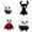 A set of four, variant on Hollow-Knight Plush Soft Stuffed Doll,Hollow-Knight Plush Soft Stuffed Doll,Gift for Game Fans and Friends