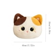 thumbnail image 3 of Cute Cat-Head Plush Throw Pillow - Soft Cartoon Design with Big Eyes for Sofa, Chair, Bedroom, Office, 3 of 6