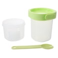 thumbnail image 4 of Vaso de yogur portátil de doble capa con tapa y cuchara, recipiente reutilizable para cereales y leche, vasos para parfait de yogur, recipiente para parfait de avena y snacks, 4 of 8