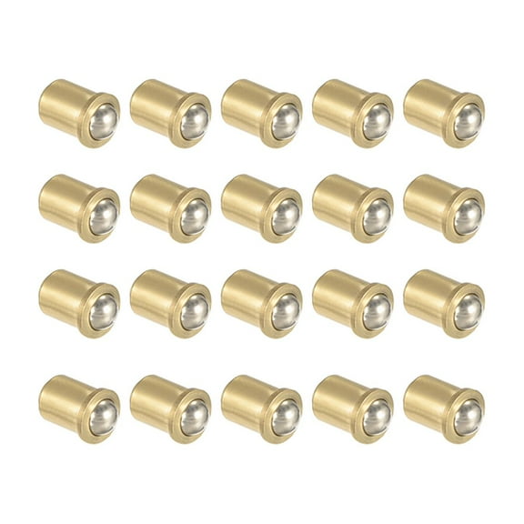 Unique Bargains Door Furniture Closet Drawer 5mm Dia Brass Ball Catch Latch Catcher 20Pcs