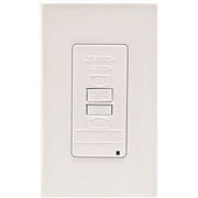 Leviton Smartlockpro 2-Pole Blank Face Duplex Gfci Receptacle With Led, White, Nema 5-20R, 125 Volts, 20 Amps