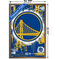 thumbnail image 3 of NBA Golden State Warriors - Maximalist Logo 23 Wall Poster, 22.375" x 34" Framed, 3 of 5