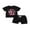 Black A, variant on Baby Girl First Birthday Outfit In My One Year Old Era T-Shirt Top Short Sleeve and Casual Shorts 6 12 18 Months Baby Girls 1st Birthday Gifts