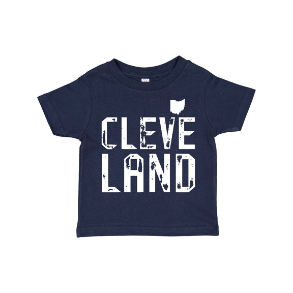 Inktastic Cleveland, Ohio Distressed Font Boys or Girls Toddler T-Shirt