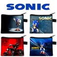 thumbnail image 2 of Nuevo monedero para niños de Sonic The Hedgehog, billetera Dark Wind, tarjetero portátil, bolsas para guardar llaves, regalos navideños para niños, 2 of 5