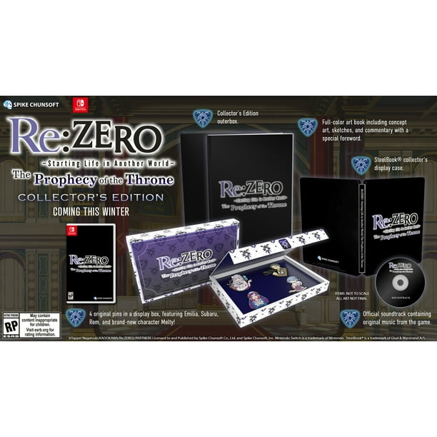 Re Zero The Prophecy Of The Throne Collector S Edition Spike Chunsoft Nintendo Switch Walmart Com Walmart Com