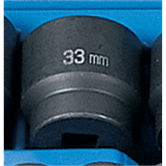 Grey Pneumatic 1/2" Drive x 33mm Standard Socket