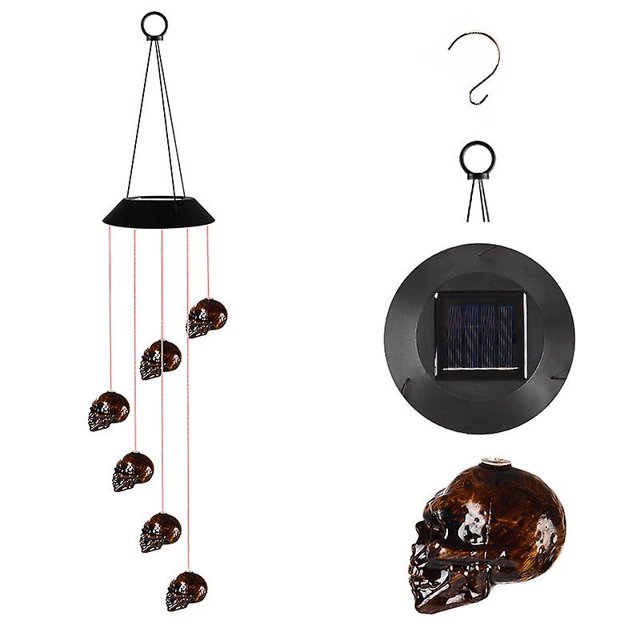 Carillones de viento solares con colibrí/mariposa afuera, carillones de energía solar de 33'' con luces LED para regalos de ni?os de ShuxiuWang 8390614255739