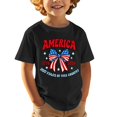 thumbnail image 4 of EnJoCho Boys Girls 4th Of July Shirt Cotton Kids Red White And Blue USA American Flag Shirt Comfortable Patriotic Tops Kids Girls Graphic Tee Summer Casual 2 12 Years, 4 of 8