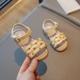 thumbnail image 5 of Cathalem Girls Wedding Sandals Wedding Party for Little Kid Big Kid,Yellow 27, 5 of 5