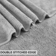 thumbnail image 3 of Kebury 18 Piece Family Bath Towels Set - 6 Bath Sheets, 6 Hand Towels & 6 Washcloths - Microfiber Shower Towels with Hanging Loop Absorbent Ultra Soft Towels for Bathroom Spa Gym- Light Grey, 3 of 8
