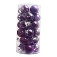 thumbnail image 2 of 30 piezas de adornos navideños de bolas irrompibles, suministros para fiestas, decoraciones para árboles de Navidad para aniversario, dormitorio, Púrpura, 2 of 8