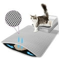 thumbnail image 2 of Cats Litter Mat Plastic Scatter Control for Easy Sifting Indoor Pet Supplies Scatter Control Double Layer Mat, 2 of 8