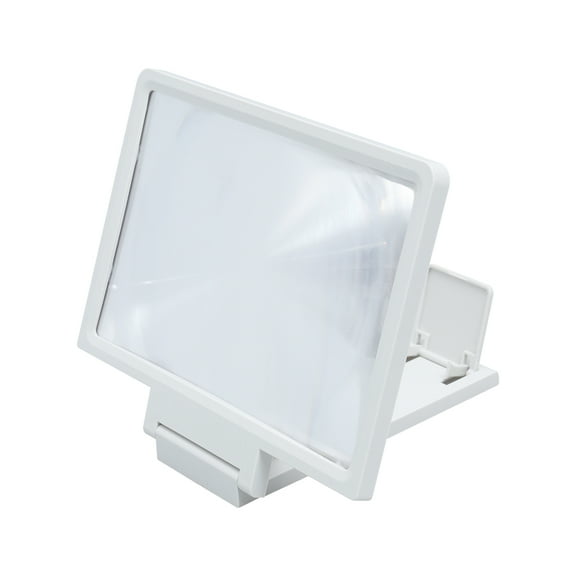 IFANLANDOR Mobile Desktop Screen Amplifier Simple Design 1Set White For Watching Movies Reading Newspapers