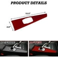 thumbnail image 3 of Xotic Tech Interior Gear Center Multimedia Panel Frame Cover Trim Compatible with BMW F30 F31 F32 F33 F34 F36 3GT 3 4 Series, F82 F80 M3 M4 (Wine Red), 3 of 9