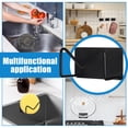 thumbnail image 4 of Advancent Soporte de esponja de acero inoxidable Premium, secado rápido, ahorro de espacio e impermeable, 2 uds. Organizadores de utensilios de cocina negro, 4 of 6