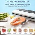 thumbnail image 4 of Syntus Commercial Grade Vacuum Sealer Bag Rolls, 1 Roll 11" x 20' & 1 Roll 8" x 20' BPA-Free Food Vacuum Bags for Storage, Meal Prep, Sous Vide, 4 of 6