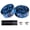 Black and blue, variant on HOMEIORA 2 Pcs Bicycle Handlebar Tape Bicycle Handle Bar Tape Wraps with 2 Bar Plugs Cycling Handle Wraps for Mountain Bike Road Bike - Black