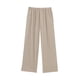 thumbnail image 4 of HH TRAF - Pantalón de pijama para mujer, estilo cintura alta, liso, pierna ancha, con bolsillos, plisado, cintura elástica, ajustado, largo, 4 of 5