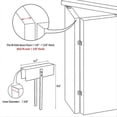 thumbnail image 4 of 1Pcs Metal Bifold Door Lock - Double Door Child Safety Locks, 4 of 5
