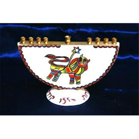 Judaica YLK-ELM1 Ethiopian Lion Menorah