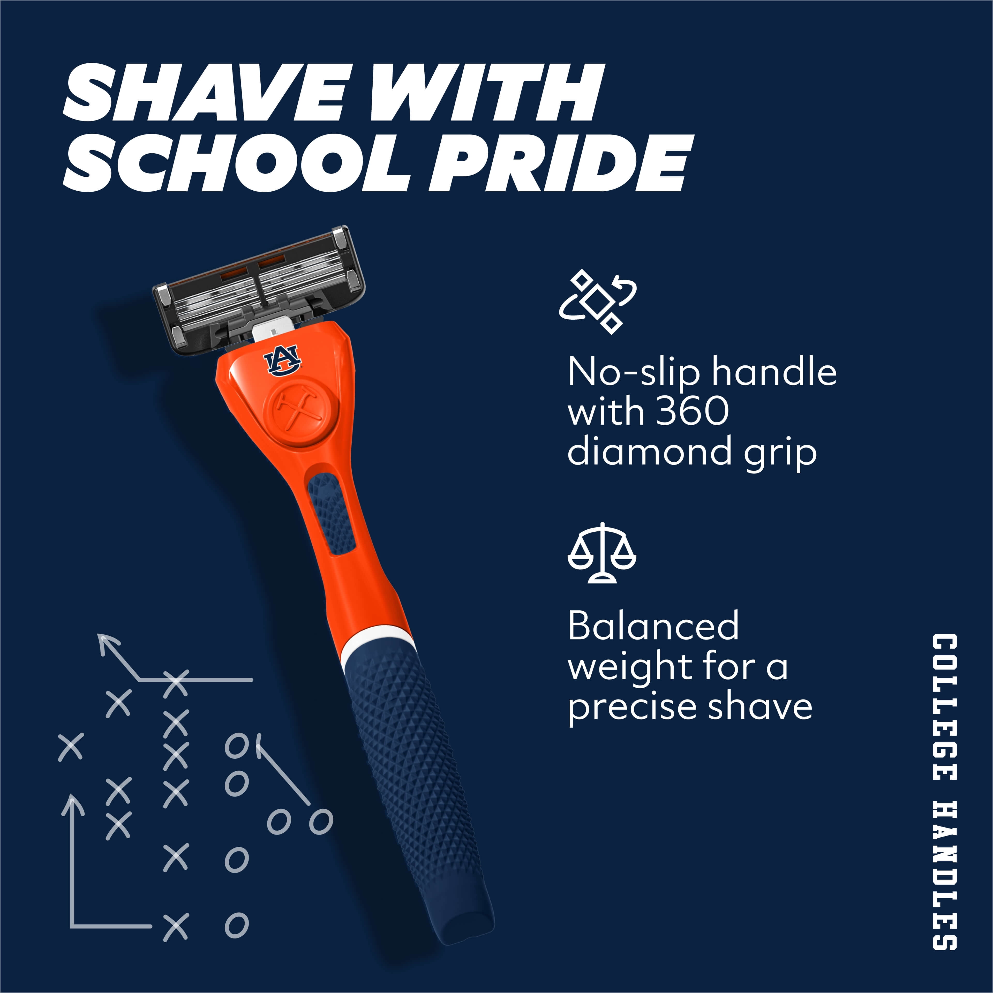 Dollar Shave Club Auburn 6-Blade Razor Starter Set