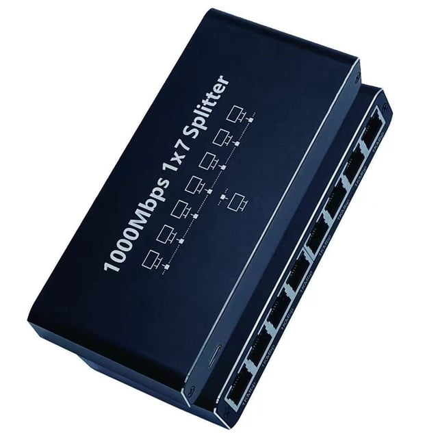 Gigabit RJ45 Ethernet Splitter 1 to 3 - High-Speed Network Adapter for Router, Modem, PC & Gaming Console, Plug-and-Play Internet Splitter with Stable Connection