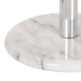 thumbnail image 5 of Creative Home Natural White Marble 5" x 5" x 12.6" Paper Towel Holder with Chrome-Plated Rust-Resistant Pole, 5 of 11