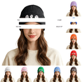 thumbnail image 4 of MEICHEN Halloween Cute Ghost Embroidered Beanie Hats for Women Fashion Cartoon Knit Skull Caps, 4 of 4