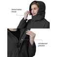 thumbnail image 5 of Skieer Women's Waterproof Ski Jacket Windproof Rain Jacket Winter Warm Hooded Coat Black Large, 5 of 8