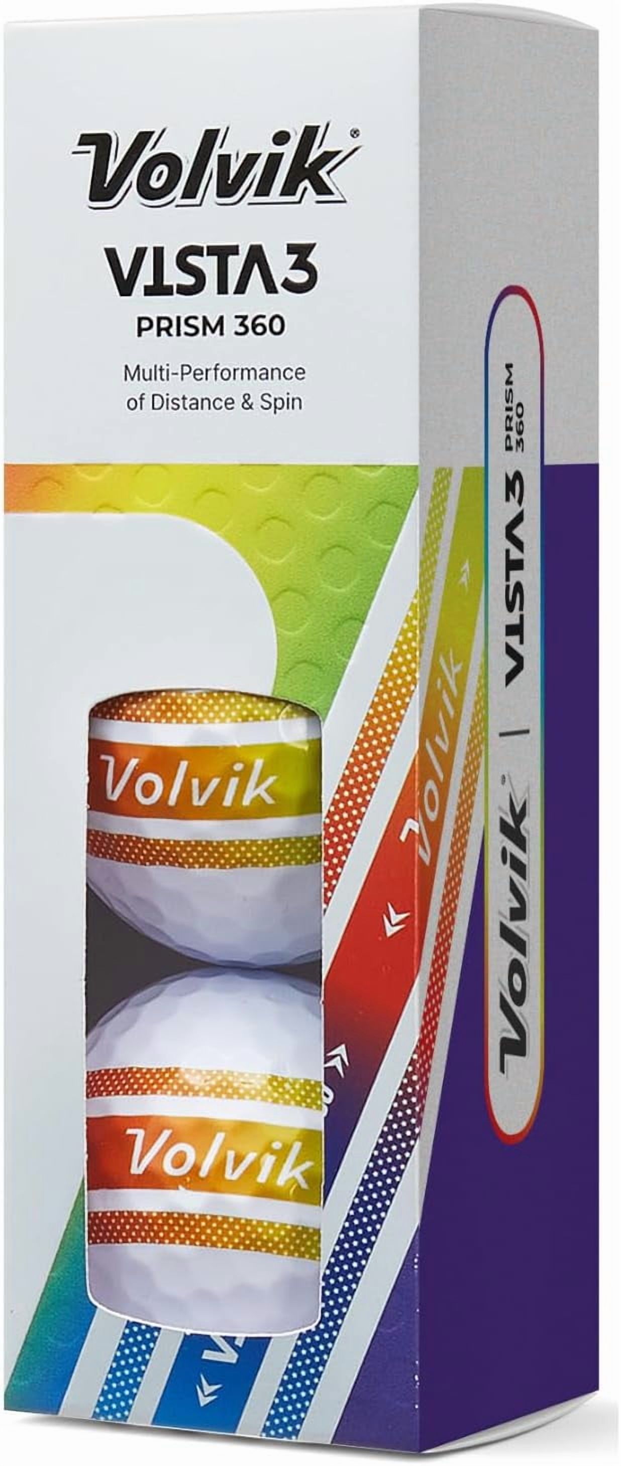 Volvik Vista3 Prism 360° Golf Balls (One Dozen)