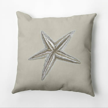 Simply Daisy 16" x 16" Polyester Decorative Outdoor Pillow, Brown (1 count)