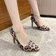 thumbnail image 2 of 2022 nueva moda señoras tacones altos estampado de leopardo Stiletto zapatos de mujer boda fiesta Casual señoras de talla grande tacones altos42 Gao Jinjia LED, 2 of 2