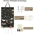 thumbnail image 5 of Hanging Earrings Organizer Wall Earring Holder Soft Felt Hanger For Jewelry Necklace Earring Ring Stud Display Holder Stand, 5 of 6