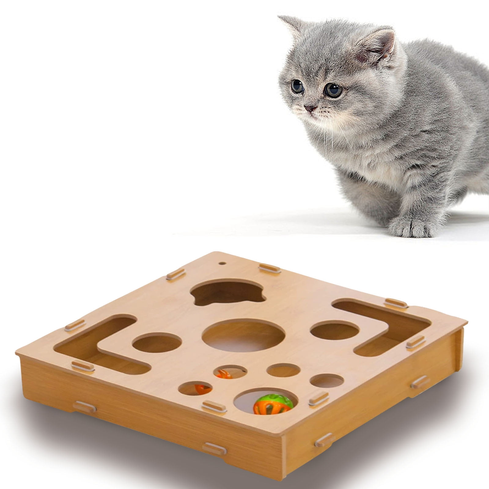 Standard Cat Intelligence Maze Box - Interactive Puzzle Design, Stimulates Mental Exercise, Boredom Relief for Indoor Cats, Durable Material, Suitable for All Cat Breeds, 1pc
