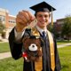 thumbnail image 5 of Llavero de oso de graduación, muñeco de peluche de 15 cm con birrete para mochila, bolso o llaves, lindo recuerdo de graduación de tela suave para estudiantes y graduados., 5 of 9