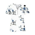 thumbnail image 3 of Patlollav Womens Short Sleeve Tops Fashion Print V-neck Spring Summer Shirts, 3 of 6