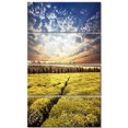 thumbnail image 2 of Tea Plantation under Cloudy Sky - Landscape Wall Art on Canvas, 2 of 3