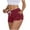 Wine, variant on Mgmyaa Running Shorts for Women Summer Workout Gym Shorts Drawstring Elastic Waist Mini Shorts with Pockets Hotpants