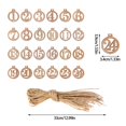 thumbnail image 1 of Calendario de Adviento de madera para Navidad, 1 a 24 números, colgante de bolsas de regalo, etiqueta de número, calendario de cuenta regresiva de Navidad, etiquetas colgantes de Año Nuevo, 1 of 4