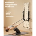 thumbnail image 2 of KFFKFF Machine de Reformer le Pilates Murale, Tremplin de Pilates en Bois d'Érable, Équipement d'Exercice avec Ressorts de Résistance, Entraîneur de Yoga et de Mise en Forme, Convient à la Flexibilité et à l'Équilibre, 2 of 9